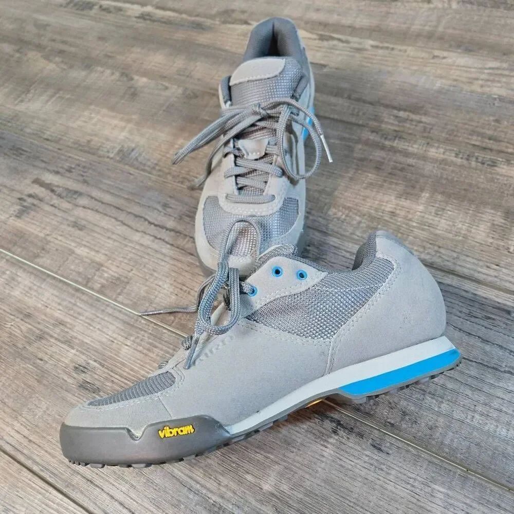Giro Petra VR women's cycling shoes size 6 gray blue excellent condition